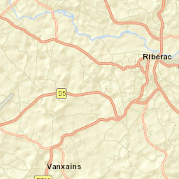 Ribérac Street Map
