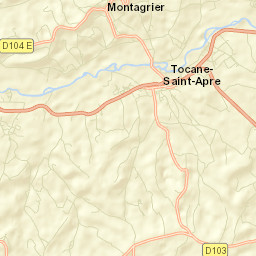 Tocane-Saint-Apre Street Map