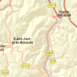 Vieille-Brioude Street Map