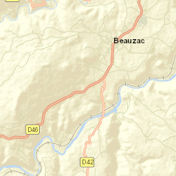 Beauzac Street Map