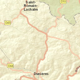 Dunières Street Map