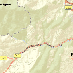 Roiffieux Street Map