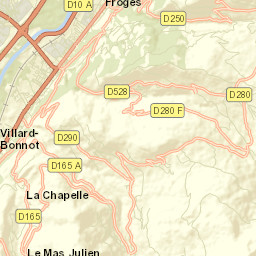 Froges Street Map