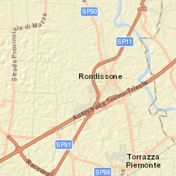 Rondissone Street Map