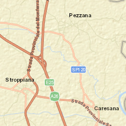 Caresana Street Map