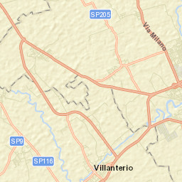 Villanterio Street Map