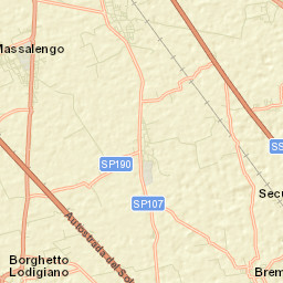Ossago Lodigiano Street Map