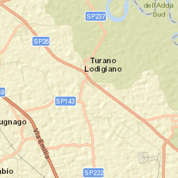Turano Lodigiano Street Map