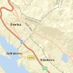 Jadranovo Street Map