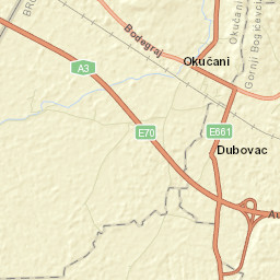 Okučani Street Map