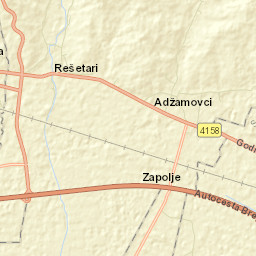 Rešetari Street Map