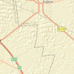 Šajkaš Street Map