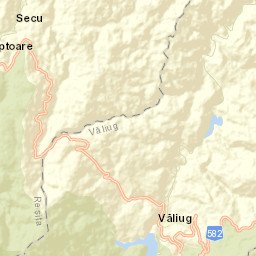 Comuna Văliug Street Map