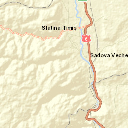 Comuna Slatina-Timiş Street Map