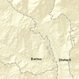 Comuna Ştefeşti Street Map