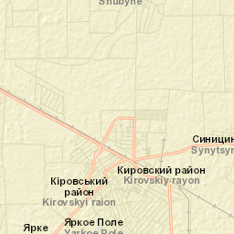 Kirovskoye Street Map