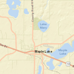 Maple Lake Street Map
