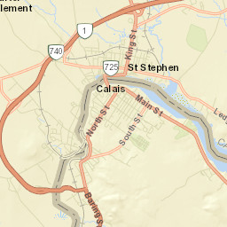 Calais Street Map