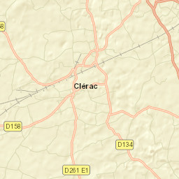 Clérac Street Map