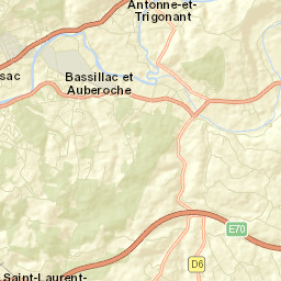 Bassillac Street Map