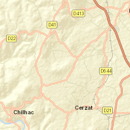 Paulhaguet Street Map