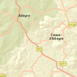 Allègre Street Map