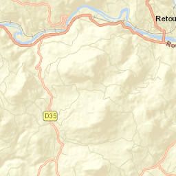 Retournac Street Map