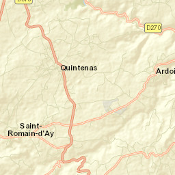 Quintenas Street Map