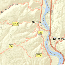Saint-Vallier Street Map