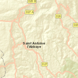 Saint-Antoine-l'Abbaye Street Map