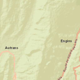 Autrans Street Map