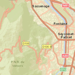 Fontaine Street Map