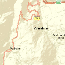 Valloire Street Map