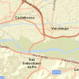 San Sebastiano da Po Street Map