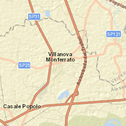 Villanova Monferrato Street Map
