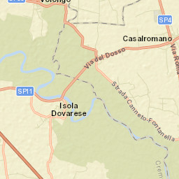 Isola Dovarese Street Map