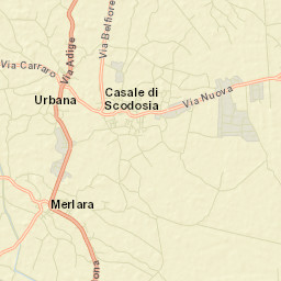 Casale di Scodosia Street Map