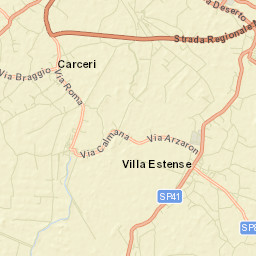 Vighizzolo d'Este Street Map