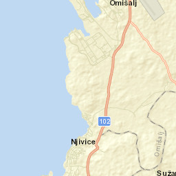Njivice Street Map