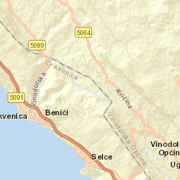 Grad Crikvenica Street Map