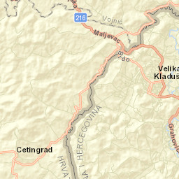Velika Kladuša Street Map