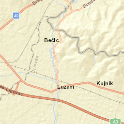 Lužani Street Map