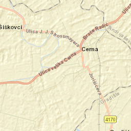 Cerna Street Map