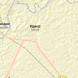Idvor Street Map