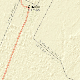 Samoš Street Map