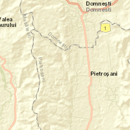 Comuna Pietroşani Street Map