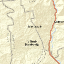 Văleni-Dâmbovița Street Map