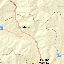 Vărbilău Street Map