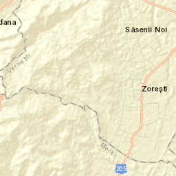Comuna Verneşti Street Map