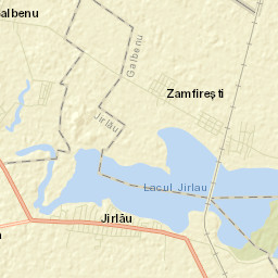 Comuna Jirlău Street Map